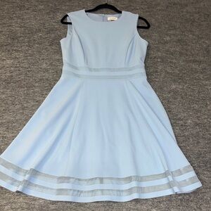 Calvin Klein Light Blue Midi Dress size 8